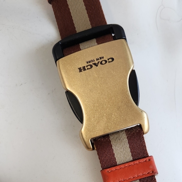 HERITAGE BELT BAG WITH SUEDE STRIPE (COACH C4033)B4/MANGO - Picture 4 of 13